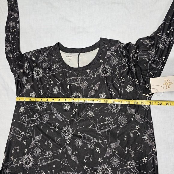 Johnny Was Active Bijou Long Sleeve Flyaway Back Top Tee Women Size L Black - Picture 7 of 16